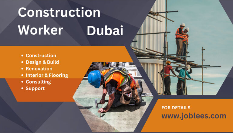 Construction Workers Jobs In Dubai 2023