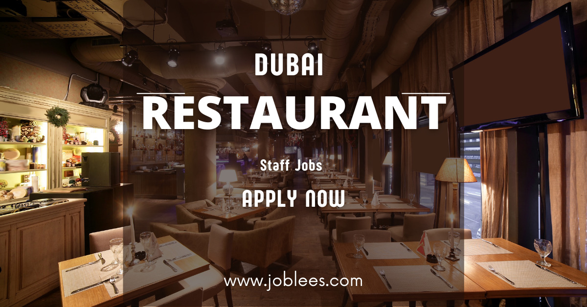 Restaurant Staff Jobs in Dubai UAE