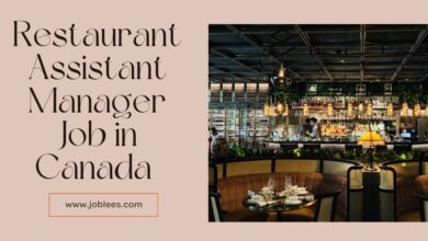 Restaurant Assistant Manager Job in Canada