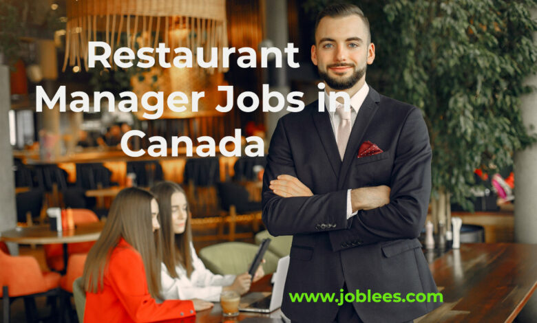 Restaurant Manager Jobs in Canada