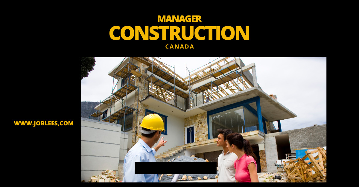 Construction Manager Jobs in Canada