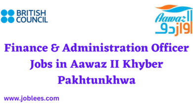 Finance & Administration Officer Jobs in Aawaz II Khyber Pakhtunkhwa