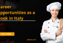 Career opportunities as a Cook in Italy