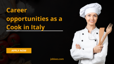 Career opportunities as a Cook in Italy