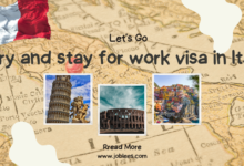Entry and stay for work visa in Italy