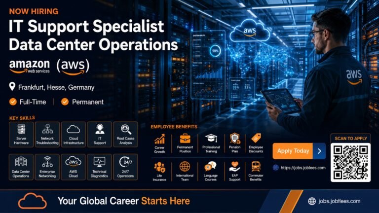 AWS IT Support Specialist Data Center Operations Jobs in Frankfurt, Germany