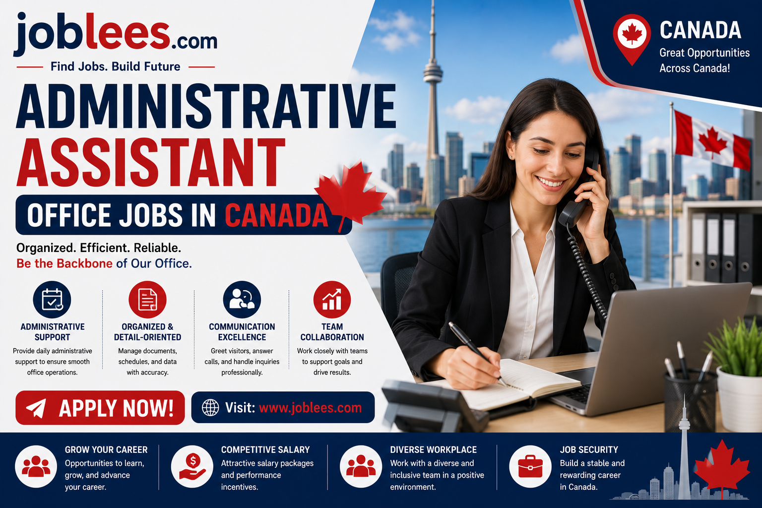 Administrative Assistant Office Jobs in Canada
