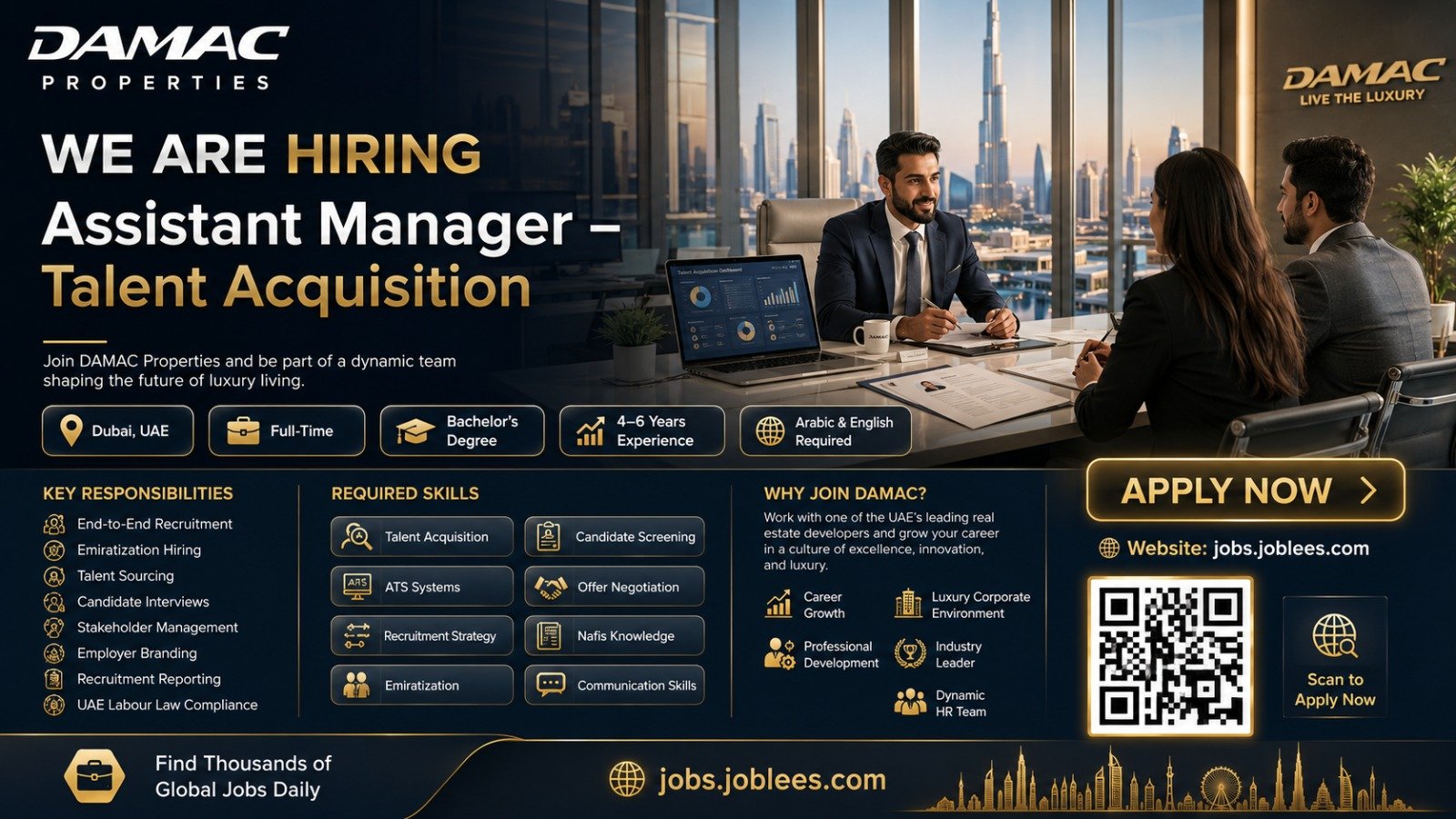Assistant Manager Talent Acquisition Jobs in Dubai