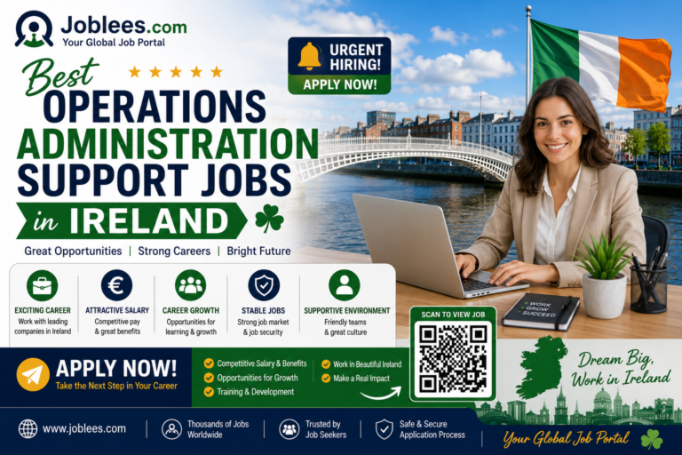 Best Operations Administration Support Jobs in Ireland 2026 | Apply Now