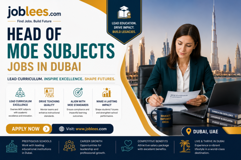 Head of MOE Subjects Jobs in Dubai, UAE