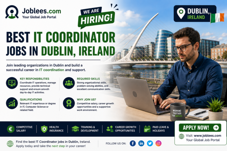 IT Coordinator Jobs in Dublin, Ireland