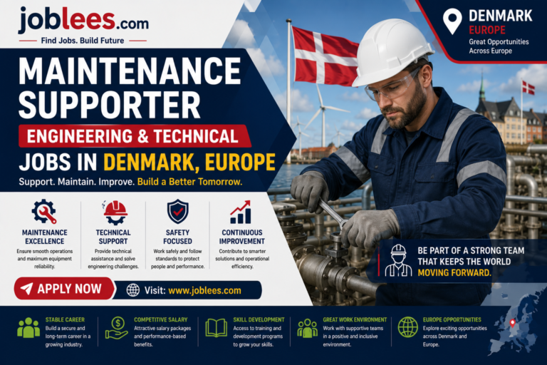 Maintenance Supporter – Engineering & Technical Jobs In Denmark, Europe