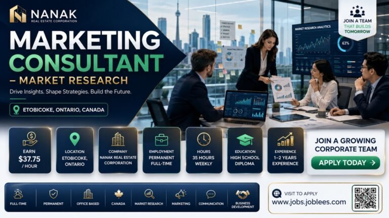 Marketing Consultant – Market Research Jobs in Etobicoke, ON, Canada