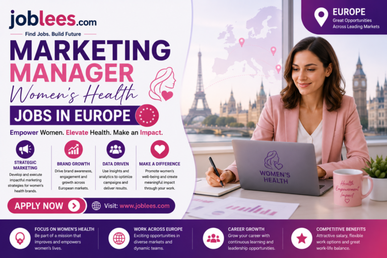 Marketing Manager Women's Health Jobs In Europe
