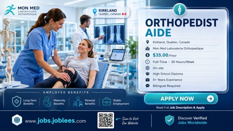 Orthopedist Aide Jobs in Kirkland, QC, Canada