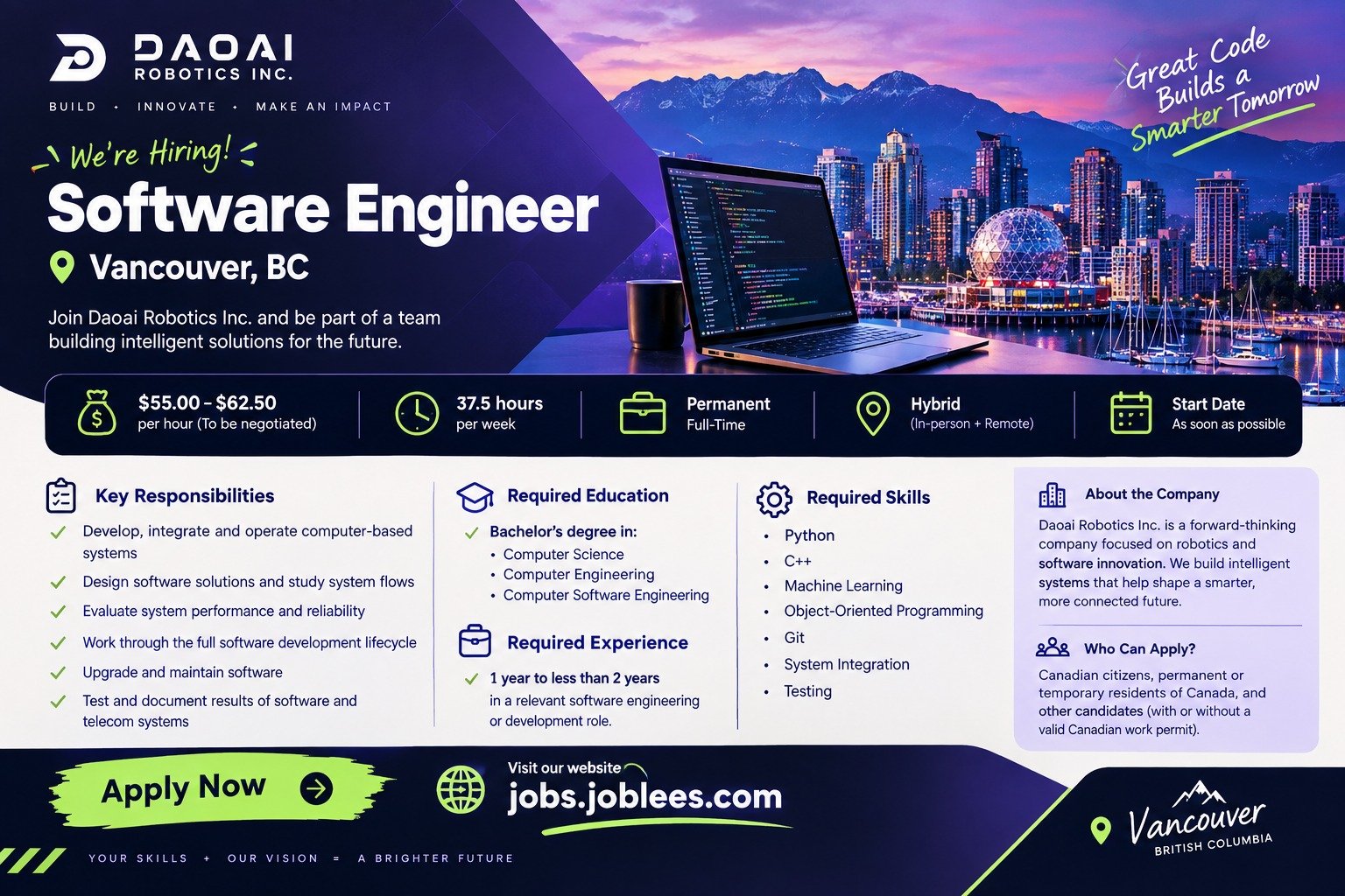 Software Engineer Jobs in Vancouver, Canada