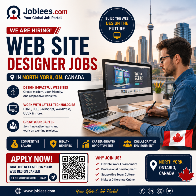 Web Site Designer Jobs in North York, ON, Canada